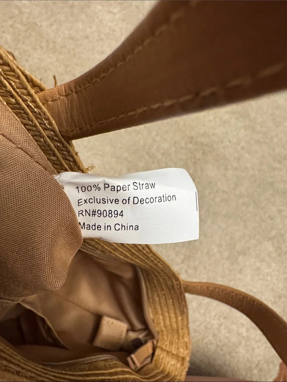 Magid Striped Mini Straw Tote Bag in White and Tan